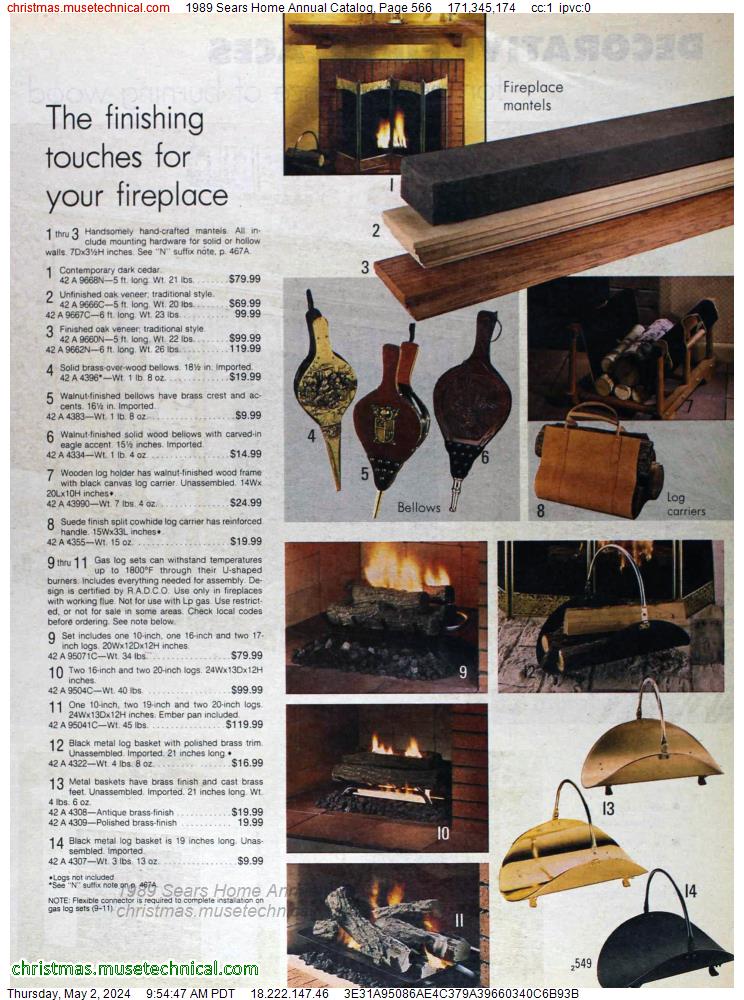 1989 Sears Home Annual Catalog, Page 566
