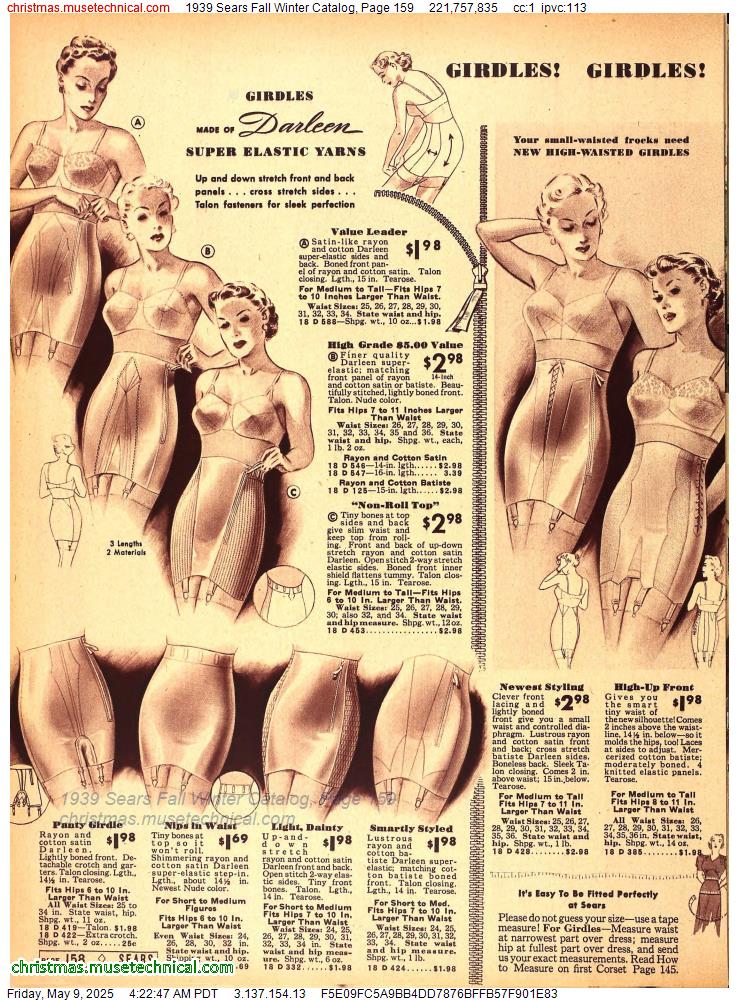 1939 Sears Fall Winter Catalog, Page 159