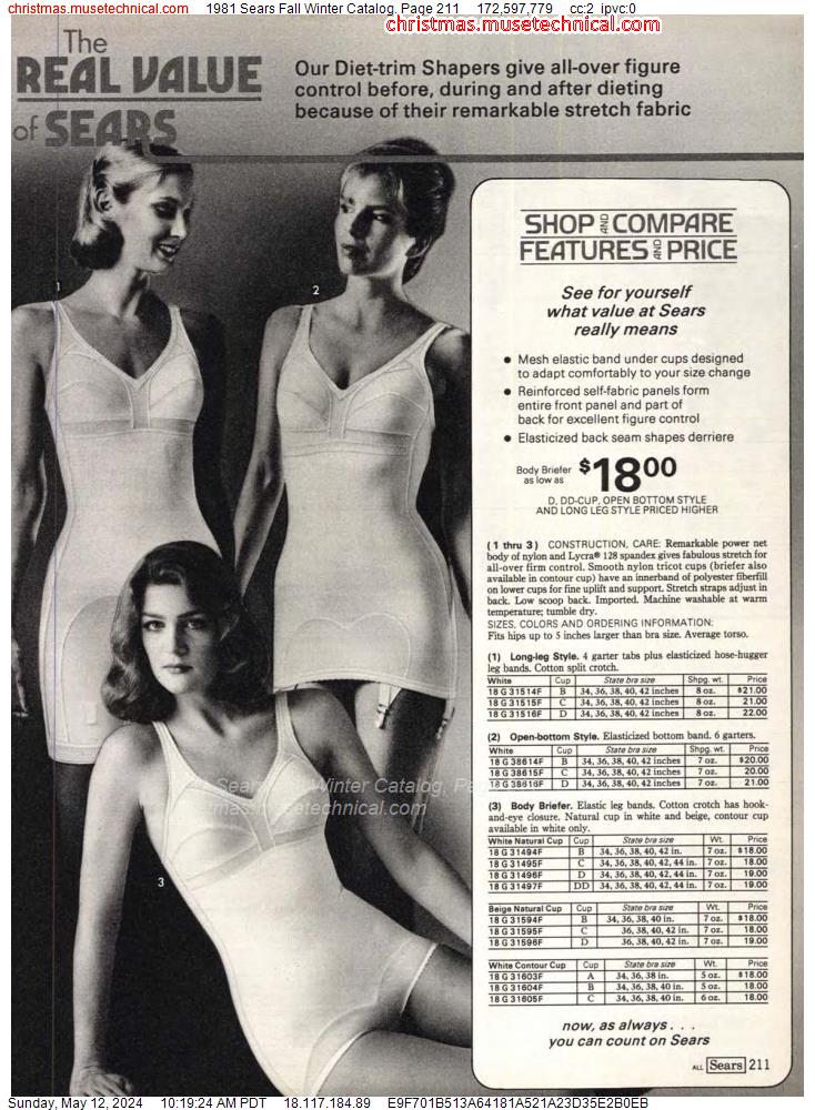 1981 Sears Fall Winter Catalog, Page 211