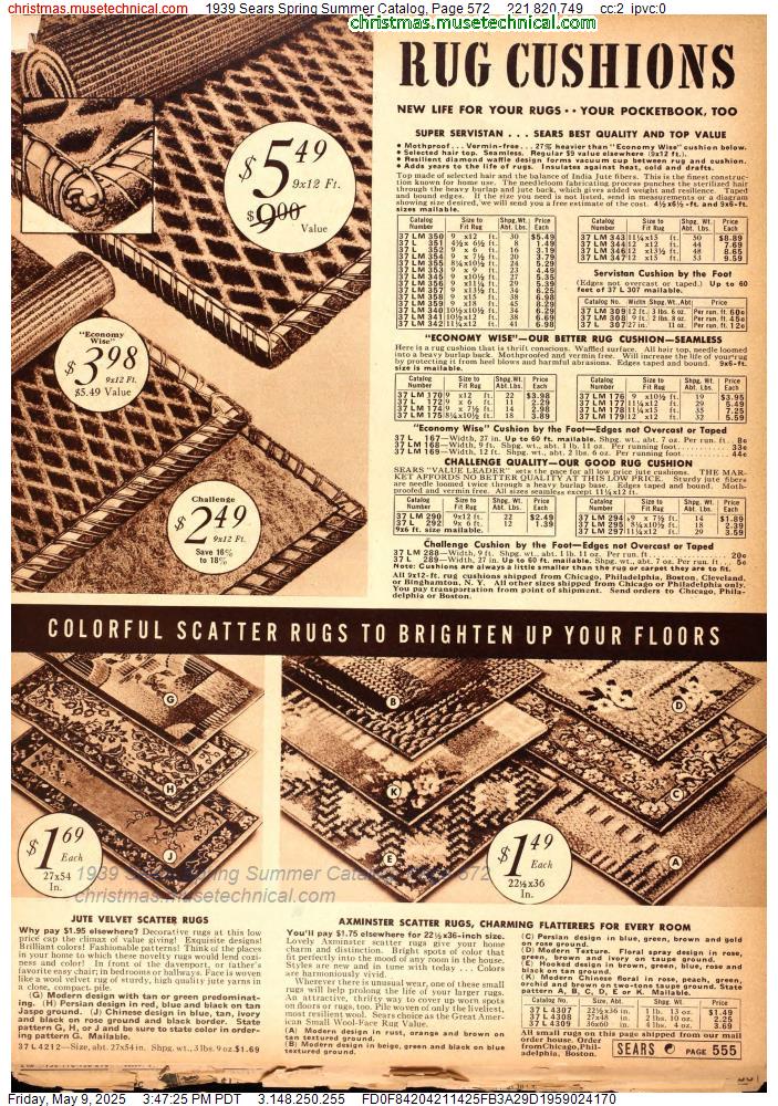 1939 Sears Spring Summer Catalog, Page 572