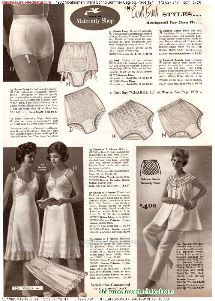 1962 Montgomery Ward Spring Summer Catalog, Page 124