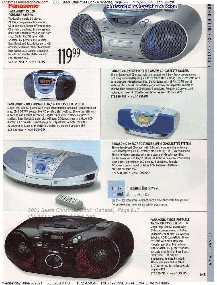 2003 Sears Christmas Book (Canada), Page 647