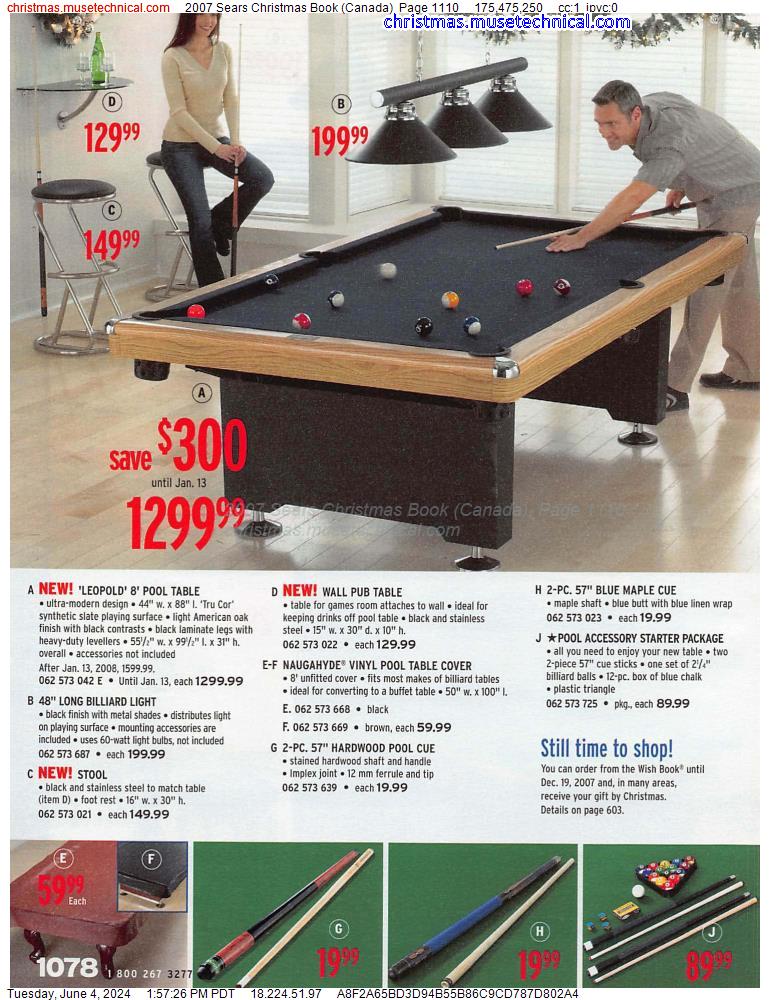 2007 Sears Christmas Book (Canada), Page 1110