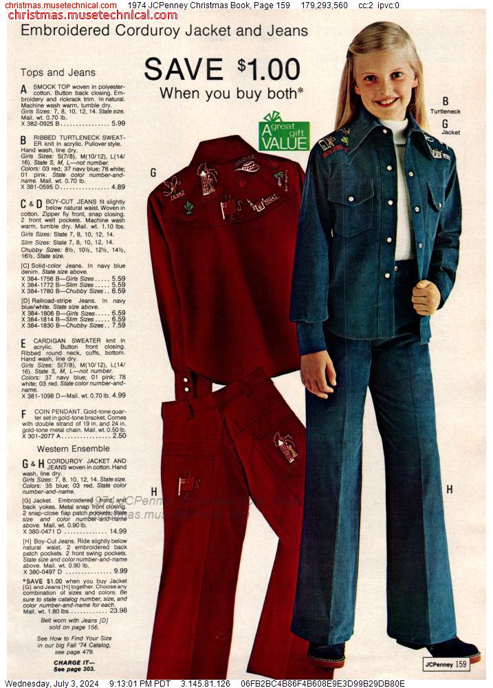 1974 JCPenney Christmas Book, Page 159