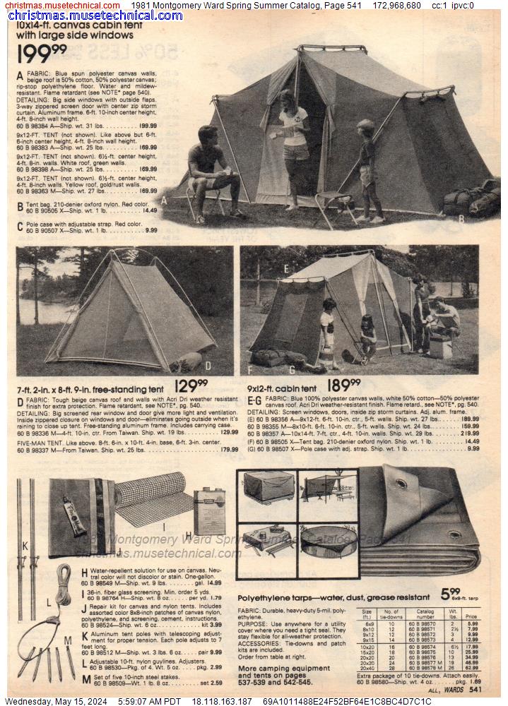 1981 Montgomery Ward Spring Summer Catalog, Page 541