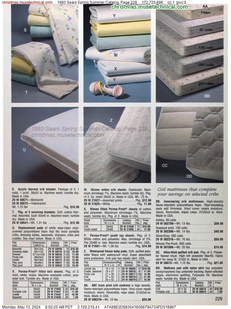 1993 Sears Spring Summer Catalog, Page 228
