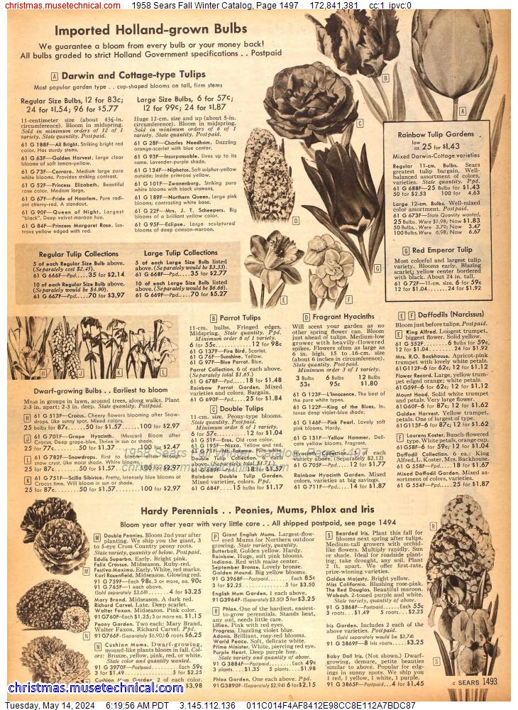 1958 Sears Fall Winter Catalog, Page 1497
