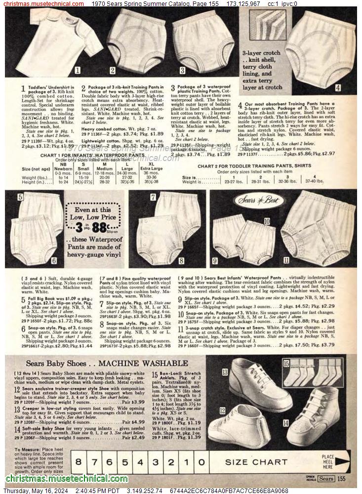 1970 Sears Spring Summer Catalog, Page 155