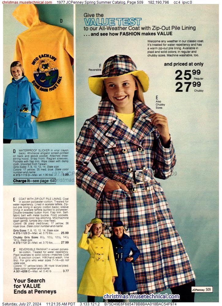 1977 JCPenney Spring Summer Catalog, Page 509