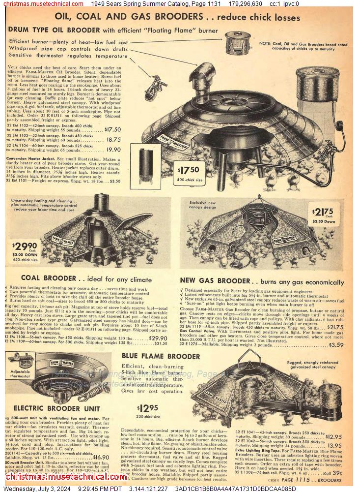 1949 Sears Spring Summer Catalog, Page 1131