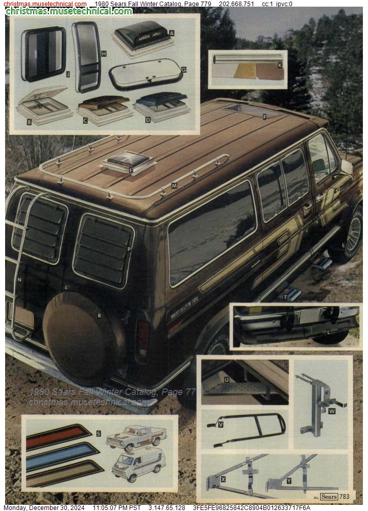 1980 Sears Fall Winter Catalog, Page 779