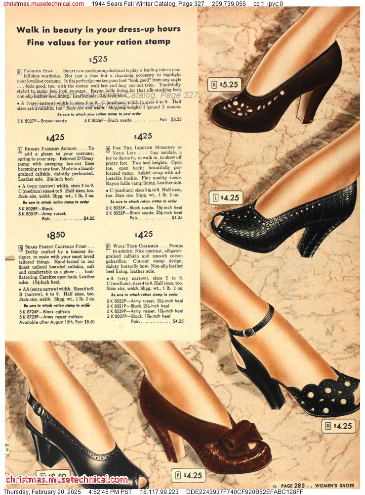 1944 Sears Fall Winter Catalog, Page 327