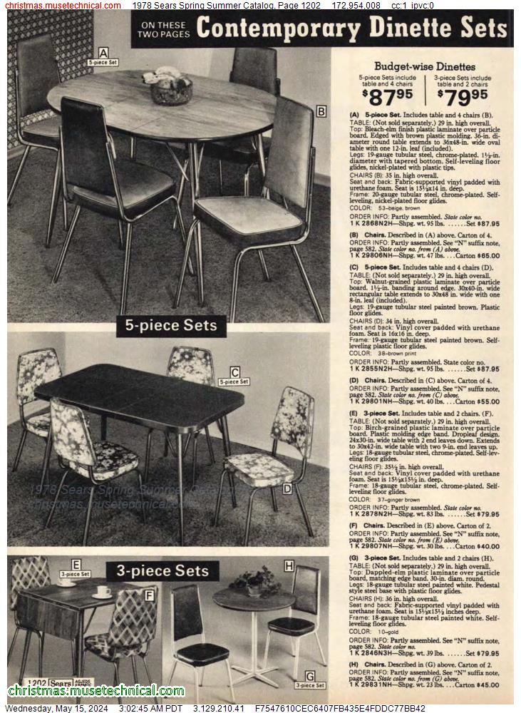 1978 Sears Spring Summer Catalog, Page 1202