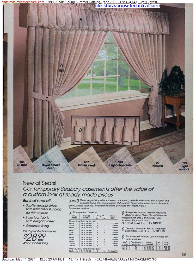 1988 Sears Spring Summer Catalog, Page 793