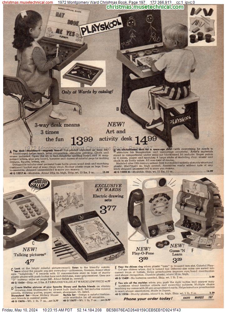 1972 Montgomery Ward Christmas Book, Page 197