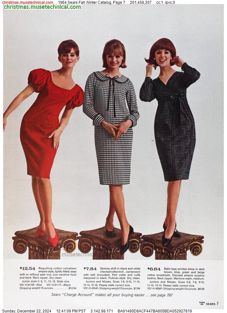 1964 Sears Fall Winter Catalog, Page 7