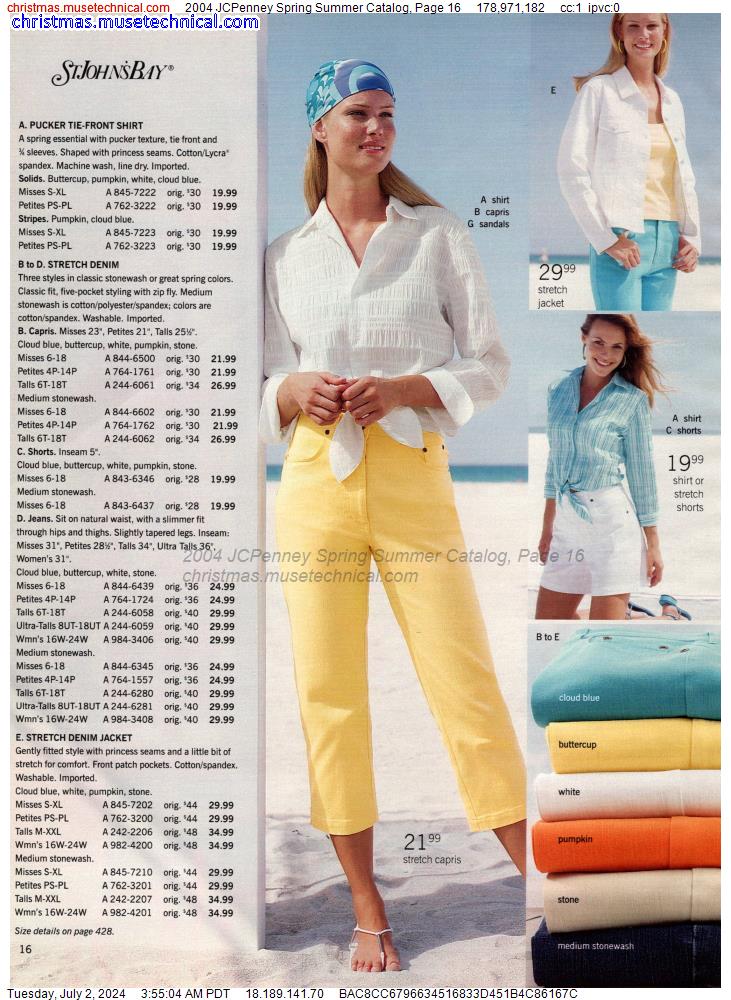 2004 JCPenney Spring Summer Catalog, Page 16