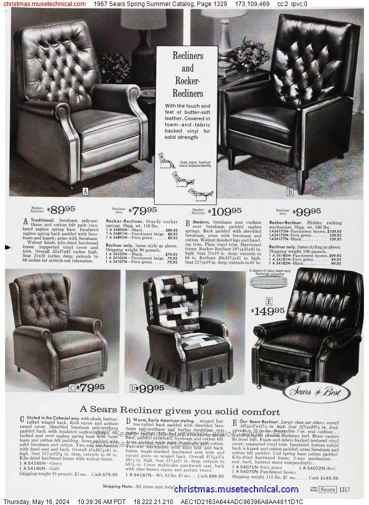 1967 Sears Spring Summer Catalog, Page 1329