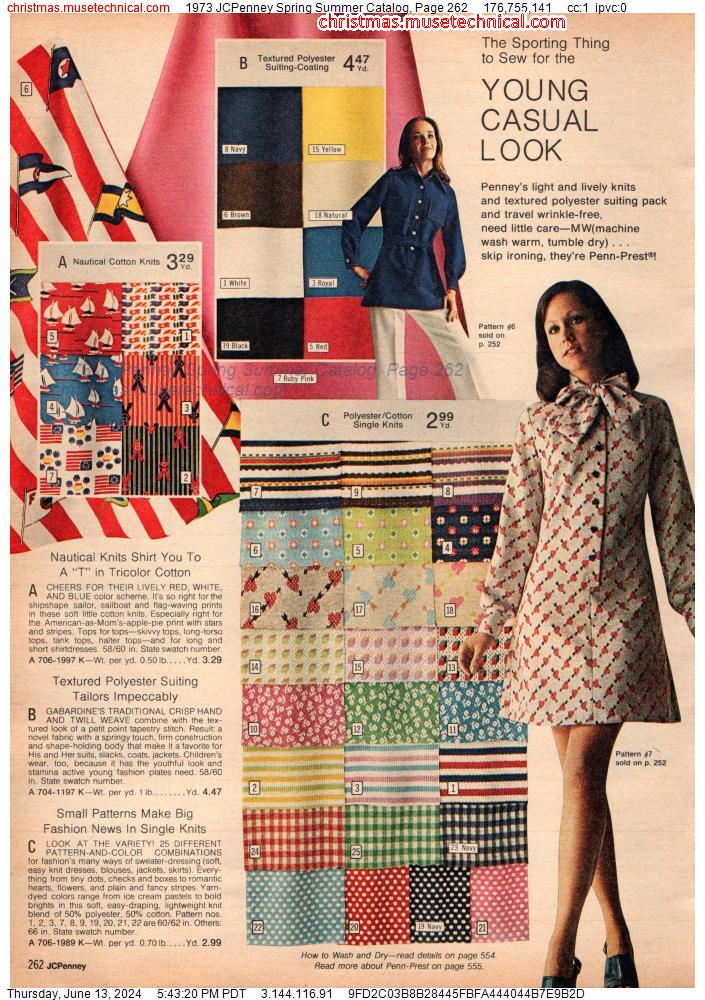 1973 JCPenney Spring Summer Catalog, Page 262
