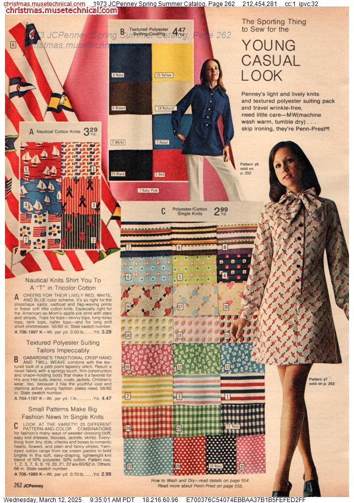 1973 JCPenney Spring Summer Catalog, Page 262