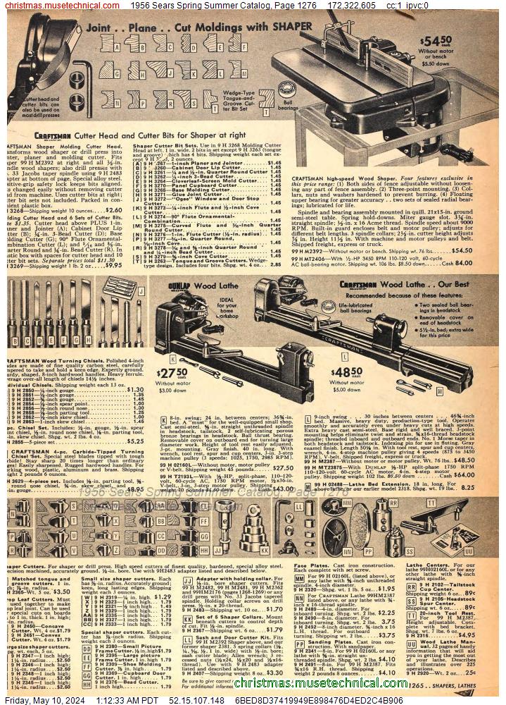 1956 Sears Spring Summer Catalog, Page 1276