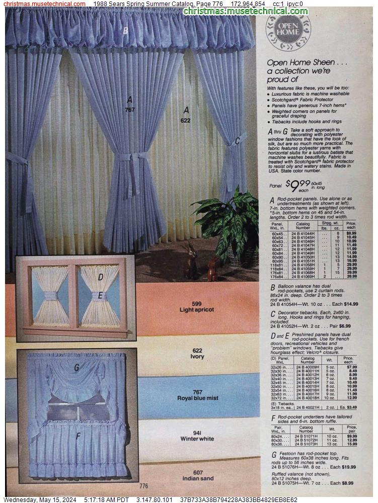 1988 Sears Spring Summer Catalog, Page 776