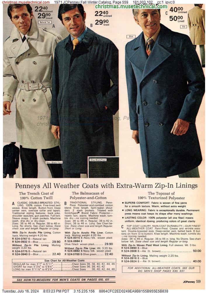 1971 JCPenney Fall Winter Catalog, Page 559