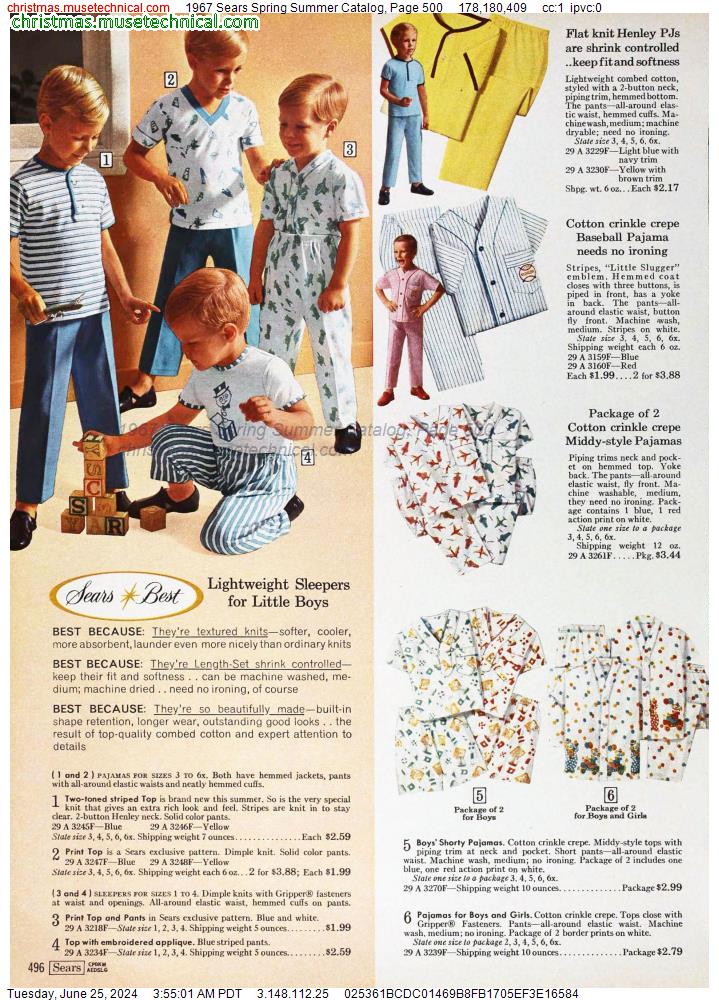1967 Sears Spring Summer Catalog, Page 500 - Catalogs & Wishbooks