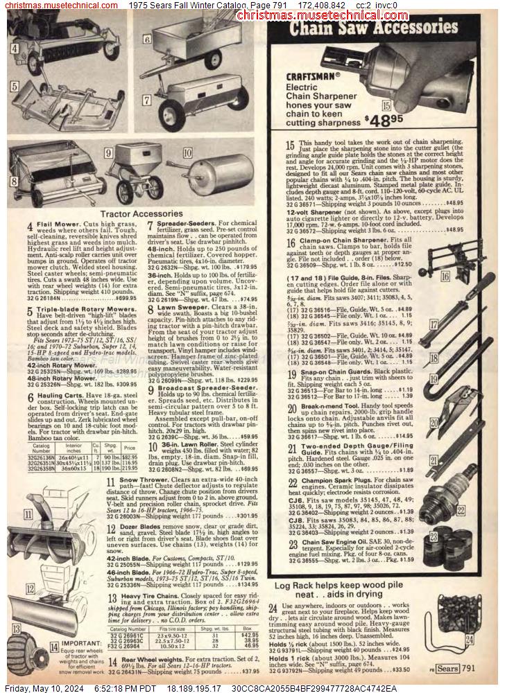 1975 Sears Fall Winter Catalog, Page 791