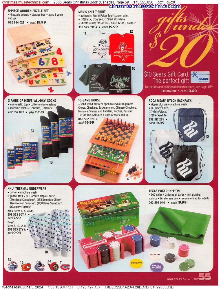2005 Sears Christmas Book (Canada), Page 59