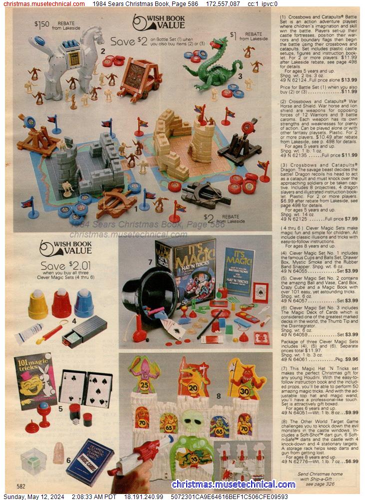 1984 Sears Christmas Book, Page 586