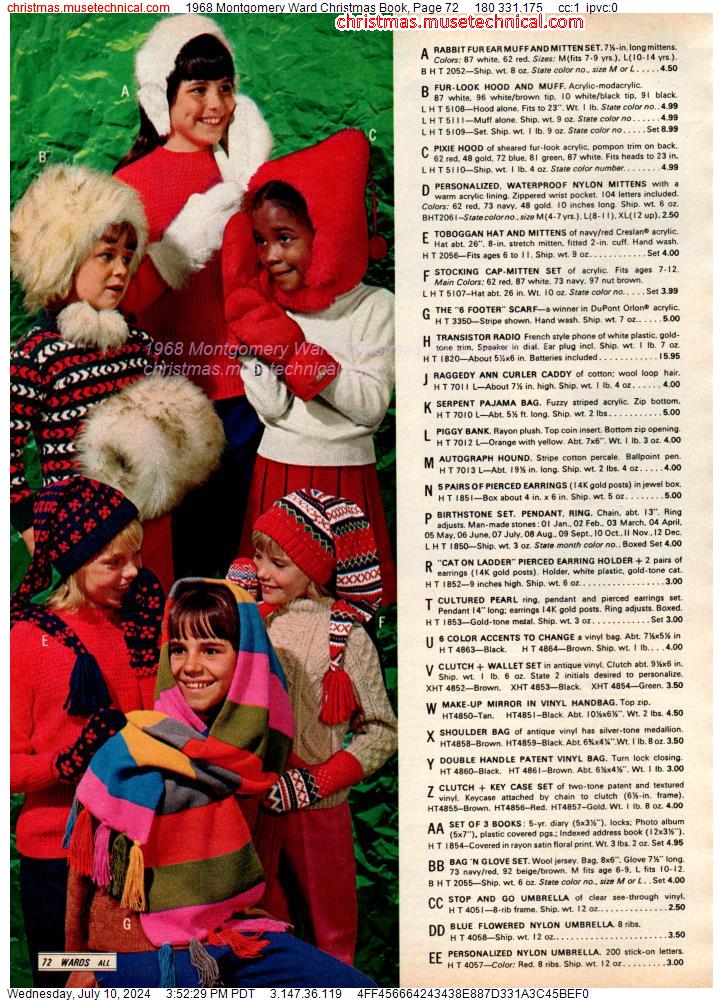 1968 Montgomery Ward Christmas Book, Page 72