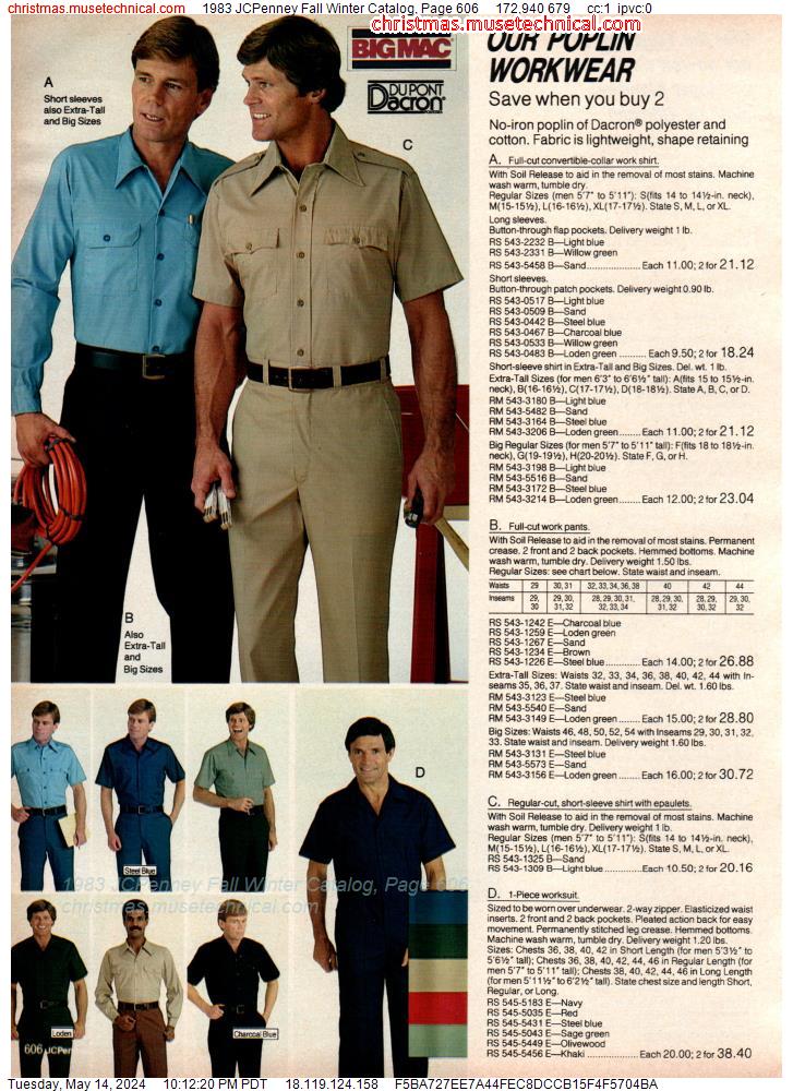 1983 JCPenney Fall Winter Catalog, Page 606