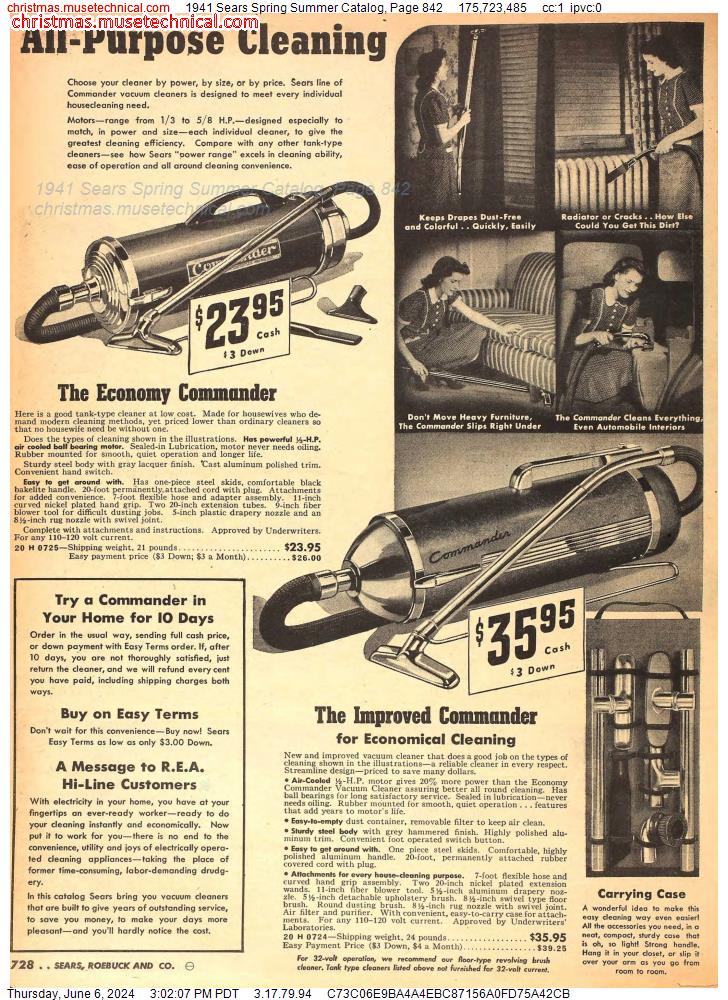 1941 Sears Spring Summer Catalog, Page 842