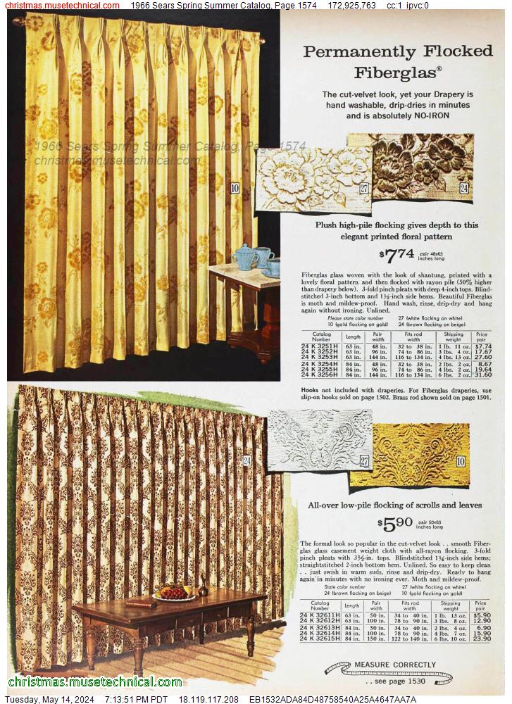 1966 Sears Spring Summer Catalog, Page 1574