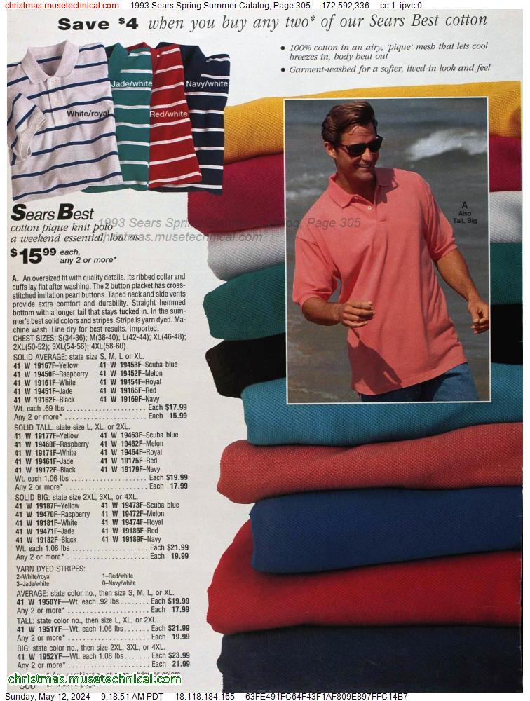 1993 Sears Spring Summer Catalog, Page 305