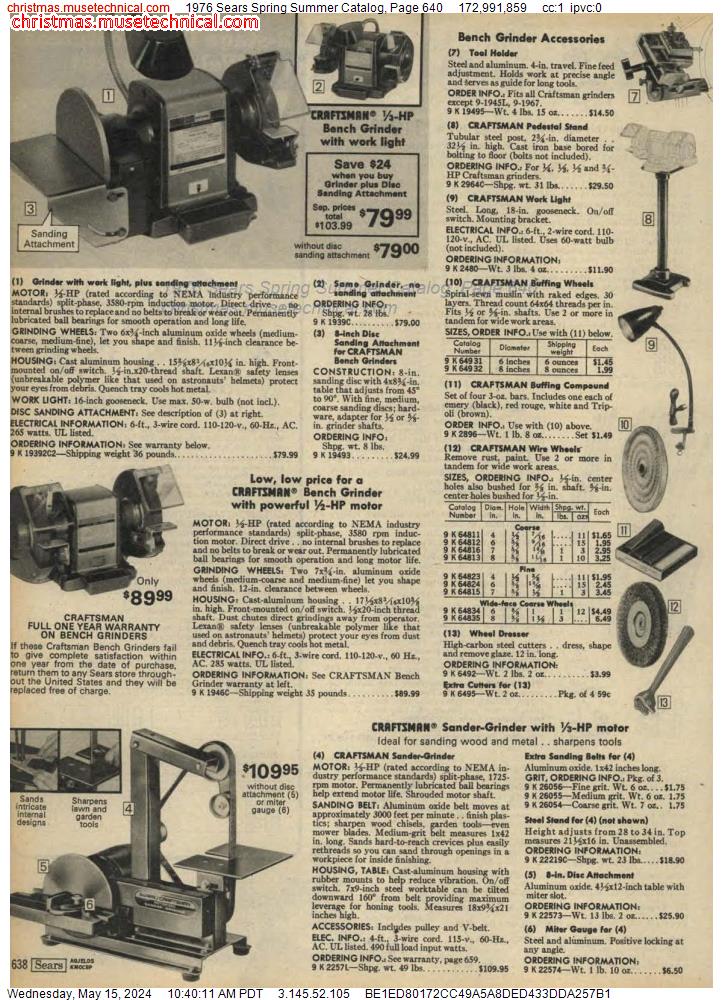 1976 Sears Spring Summer Catalog, Page 640
