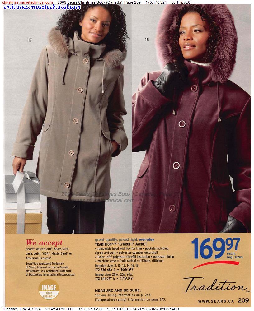 2009 Sears Christmas Book (Canada), Page 209