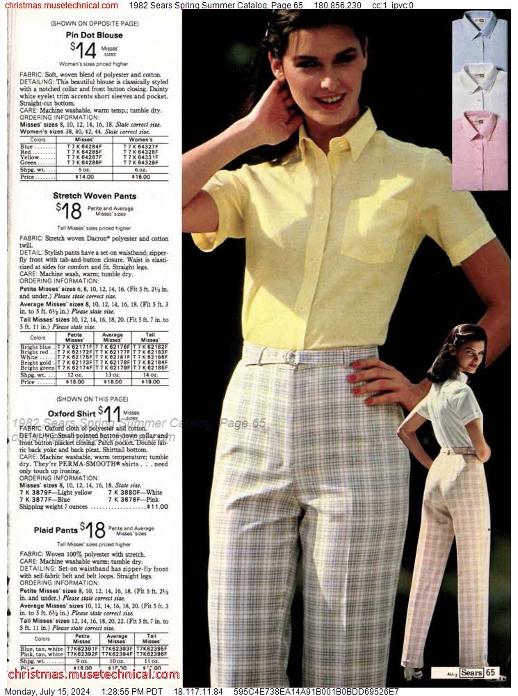 1982 Sears Spring Summer Catalog, Page 65