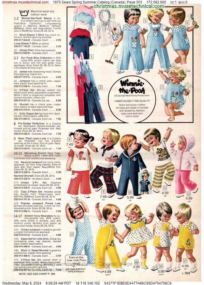 1975 Sears Spring Summer Catalog (Canada), Page 303