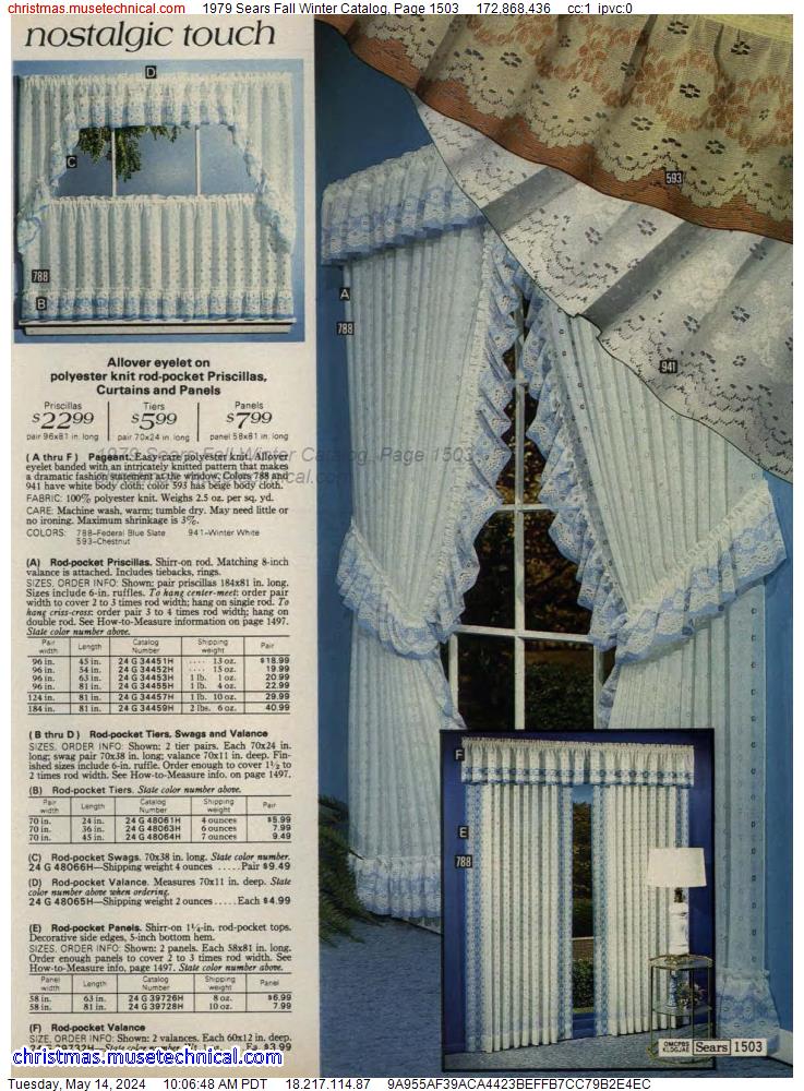 1979 Sears Fall Winter Catalog, Page 1503