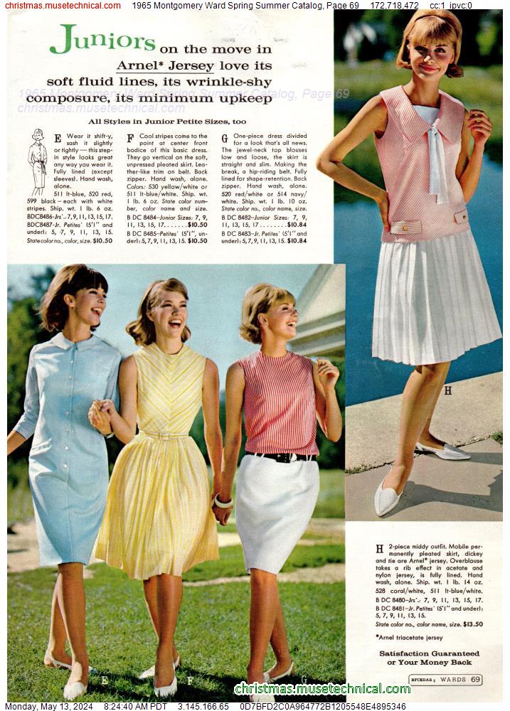 1965 Montgomery Ward Spring Summer Catalog, Page 69