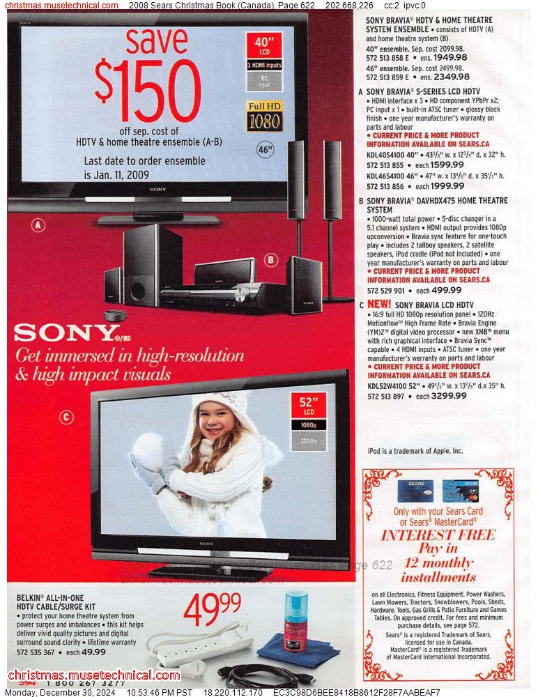 2008 Sears Christmas Book (Canada), Page 622