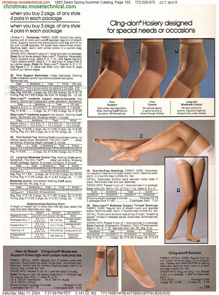 1983 Sears Spring Summer Catalog, Page 155