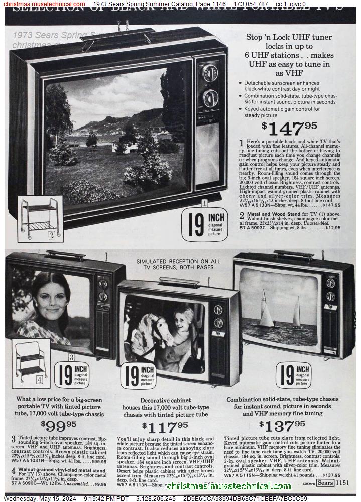 1973 Sears Spring Summer Catalog, Page 1146