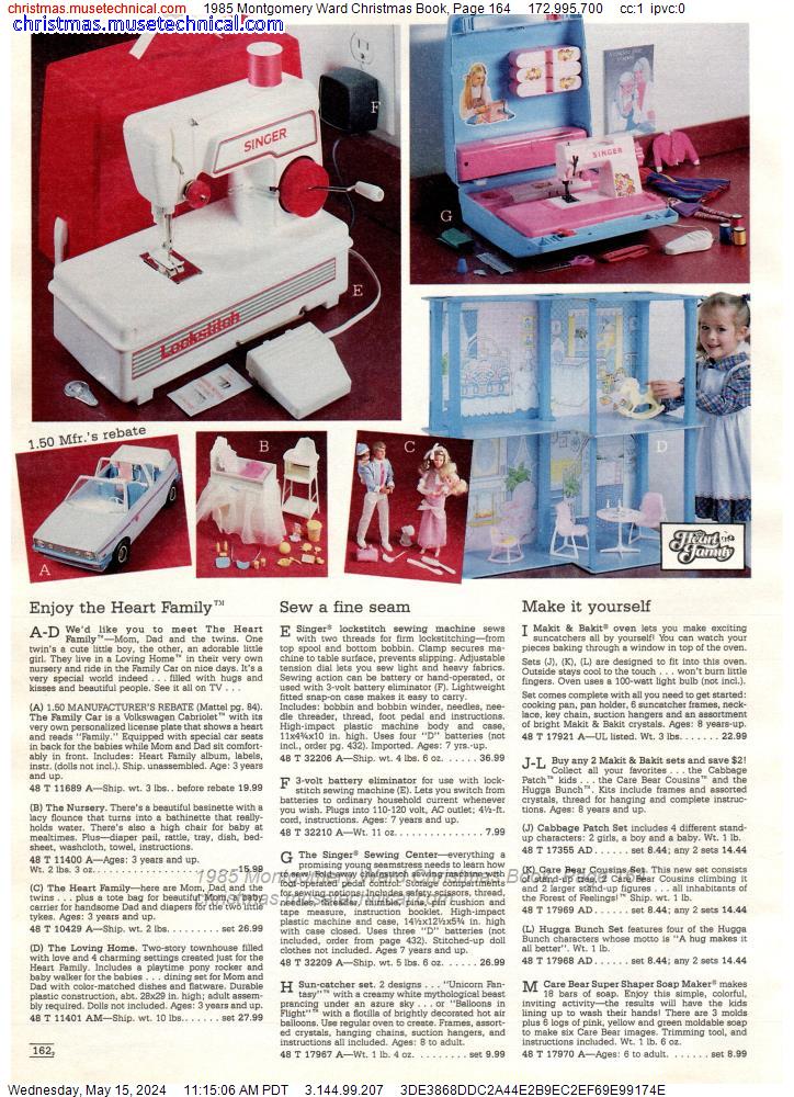 1985 Montgomery Ward Christmas Book, Page 164