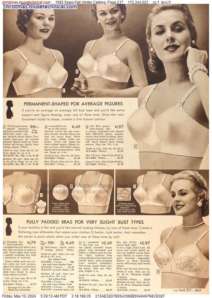 1955 Sears Fall Winter Catalog, Page 217