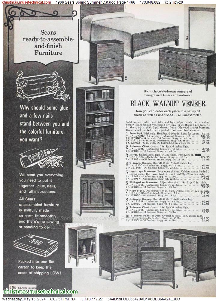 1966 Sears Spring Summer Catalog, Page 1466