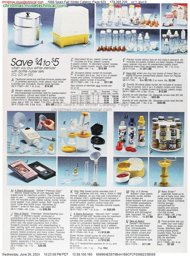 1988 Sears Fall Winter Catalog, Page 620