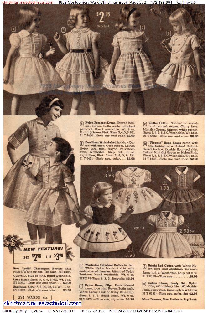 1958 Montgomery Ward Christmas Book, Page 272
